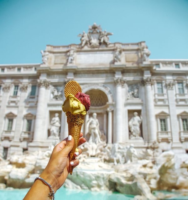 como é morar em Roma gelato