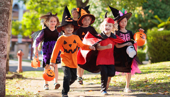 Halloween nos Estados Unidos criancas