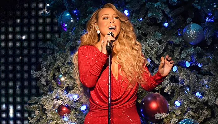 americanos celebram o Natal Mariah